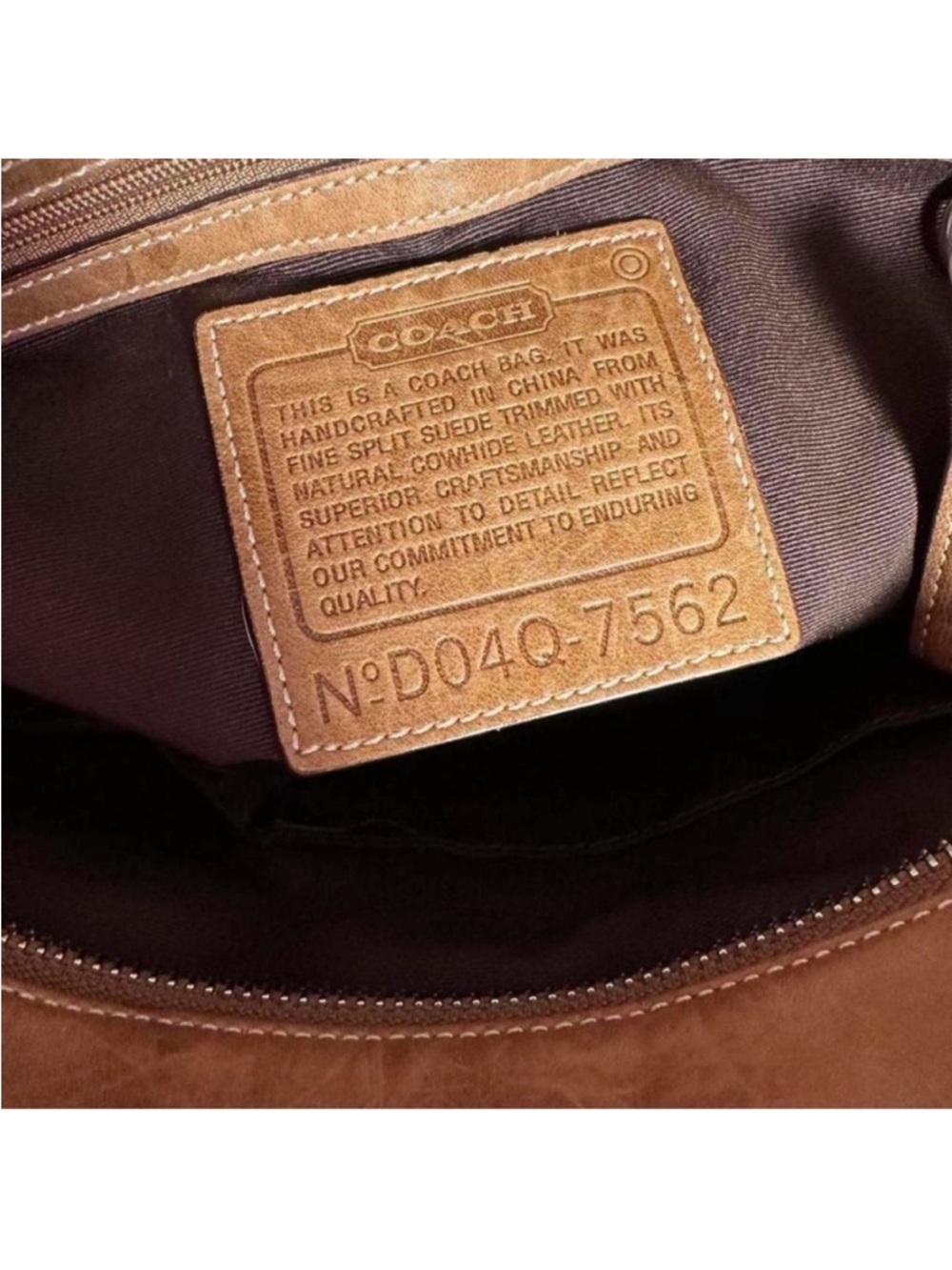 Coach Vintage (2004) Elegant Brown Leather Tote Bag - Picture 7 of 9